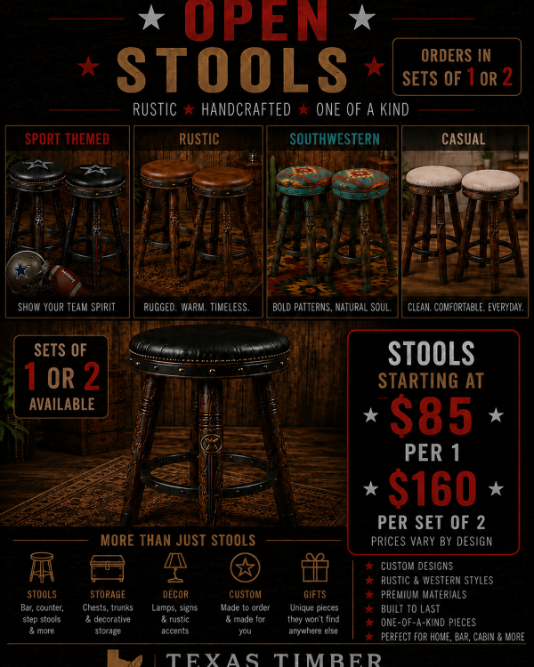Custom Handcrafted Stools