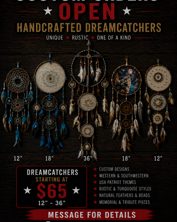Handcrafted One of a Kind Dreamcatchers